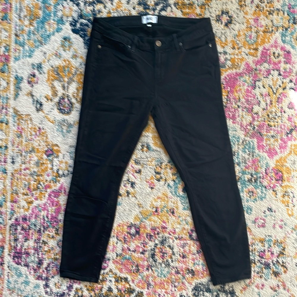 Paige Verdugo Crop Black Denim